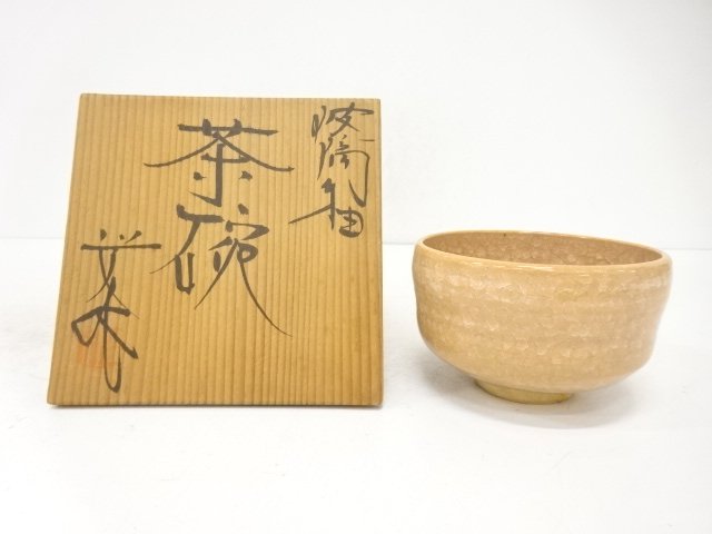 JAPANESE COLLECTIBLE / MASAFUMI FUJIHIRA: GLASS-GLAZED TEA BOWL